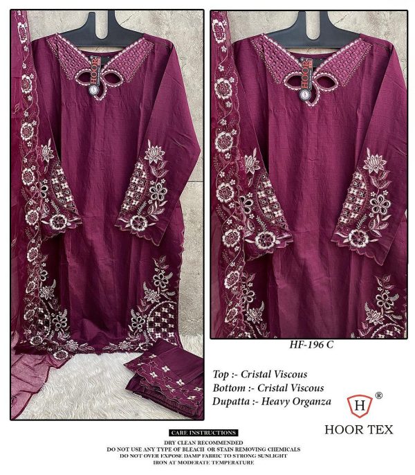 HOOR TEX HF 196 C READYMADE PAKISTANI SUITS