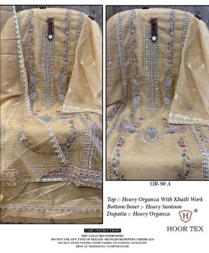 HOOR TEX OR 90 A ORGANZA PAKISTANI SUITS IN INDIA