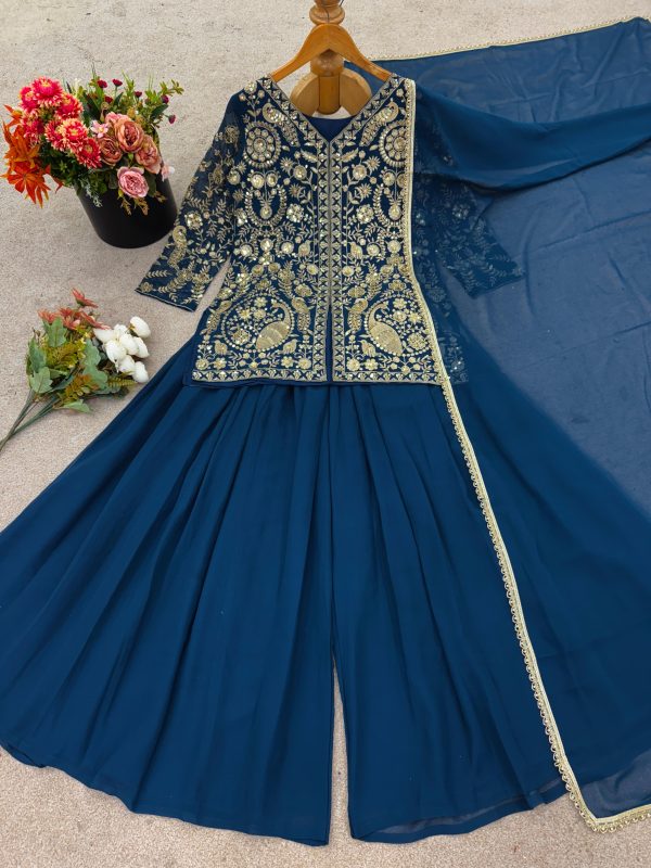 JAL FASHION JF 013 C PLAZZO SUITS WHOLESALE