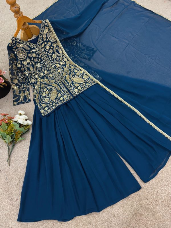 JAL FASHION JF 013 C PLAZZO SUITS WHOLESALE