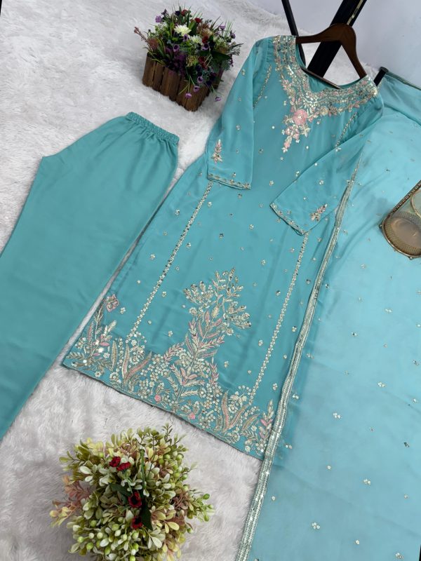 JAL FASHION JL 1035 B DESIGNER GEORGETTE SALWAR SUITS