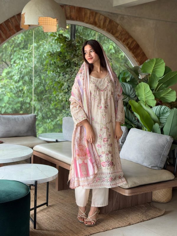 JIHAN 3619 COTTON EMBROIDERED SALWAR SUITS