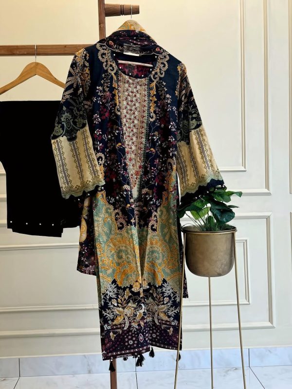 JIHAN 3756 COTTON EMBROIDERED PAKISTANI SUITS
