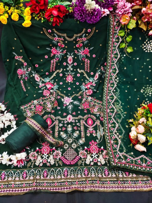 KALEESHA FAB KF 153 B GEORGETTE SALWAR KAMEEZ