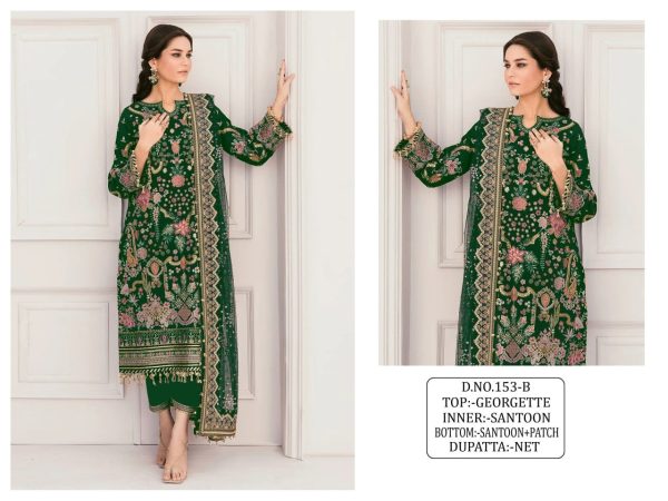 KALEESHA FAB KF 153 B GEORGETTE SALWAR KAMEEZ