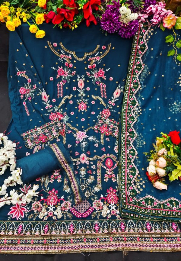 KALEESHA FAB KF 153 D GEORGETTE SALWAR KAMEEZ