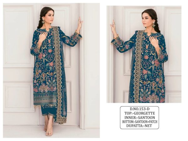 KALEESHA FAB KF 153 D GEORGETTE SALWAR KAMEEZ