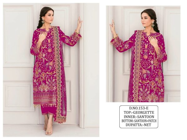 KALEESHA FAB KF 153 E GEORGETTE SALWAR KAMEEZ
