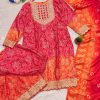 KALEESHA FAB YD 014 READYMADE CHINON SILK SUITS