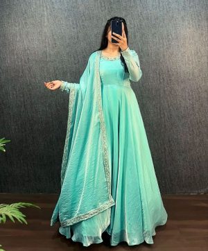 KALEESHA FAB YD 023 D EXCLUSIVE PARTY WEAR GOWN
