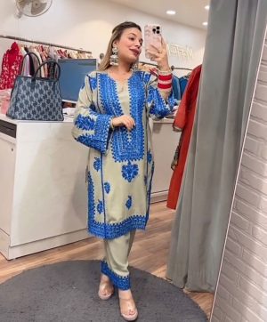 KARMA FASHION KF 1694 A TRENDING JAM COTTON SUITS