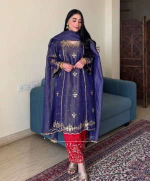KARMA FASHION KF 1695 DESIGNER PLAZZO SUITS
