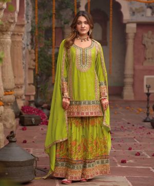 KARMA FASHION KF 1696 B TRENDING PLAZZO SUITS