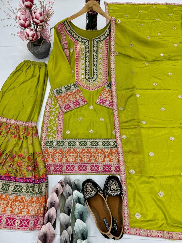 KARMA FASHION KF 1696 B TRENDING PLAZZO SUITS