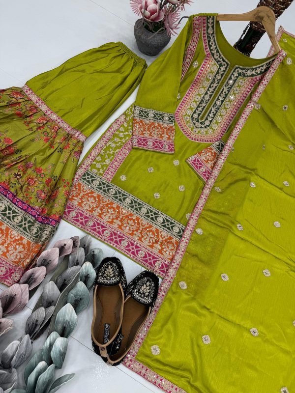 KARMA FASHION KF 1696 B TRENDING PLAZZO SUITS