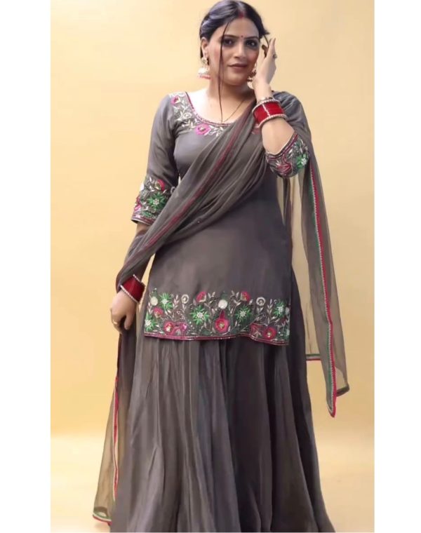 KARMA FASHION MT 1045 DESIGNER TOP LEHENGA