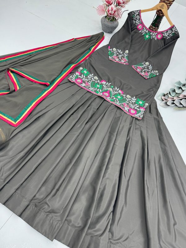 KARMA FASHION MT 1045 DESIGNER TOP LEHENGA