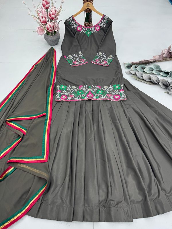 KARMA FASHION MT 1045 DESIGNER TOP LEHENGA