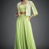 KARMA FASHION MT 1046 PARTY WEAR KOTI BLOUSE SUIT SET