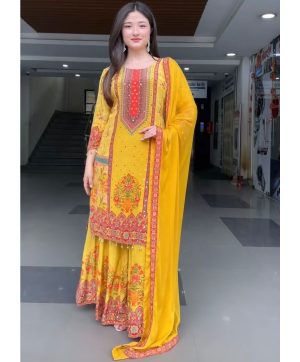 KARMA FASHION ST 219 DESIGNER PLAZZO SUITS