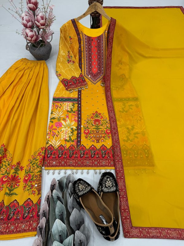 KARMA FASHION ST 219 DESIGNER PLAZZO SUITS