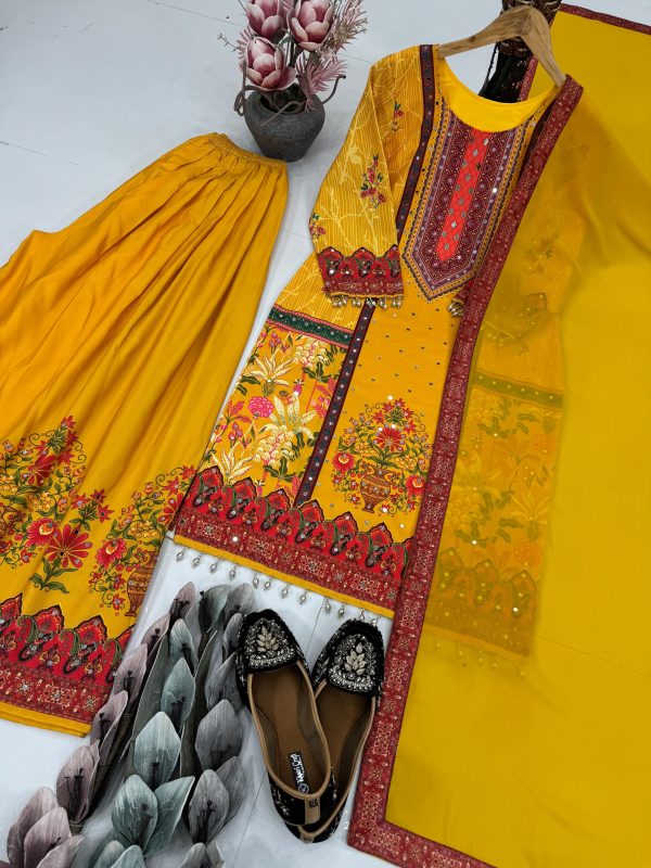 KARMA FASHION ST 219 DESIGNER PLAZZO SUITS