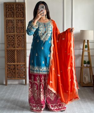 KAVYA FAB KF 3167 TRENDING PLAZZO SUITS WHOLESALE