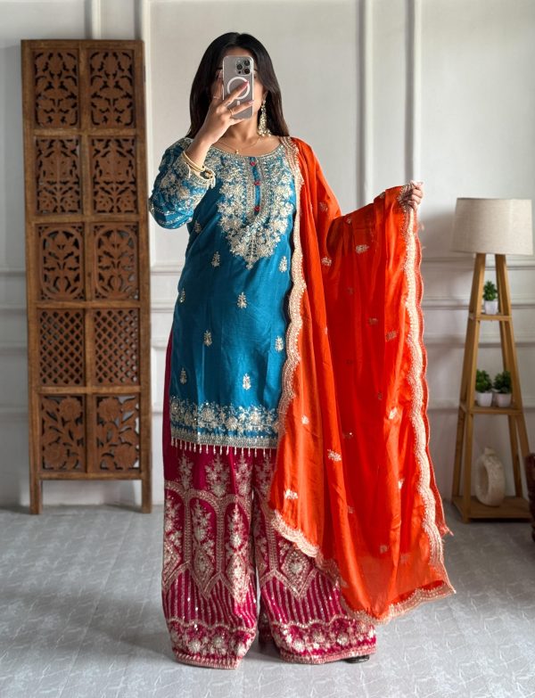 KAVYA FAB KF 3167 TRENDING PLAZZO SUITS WHOLESALE