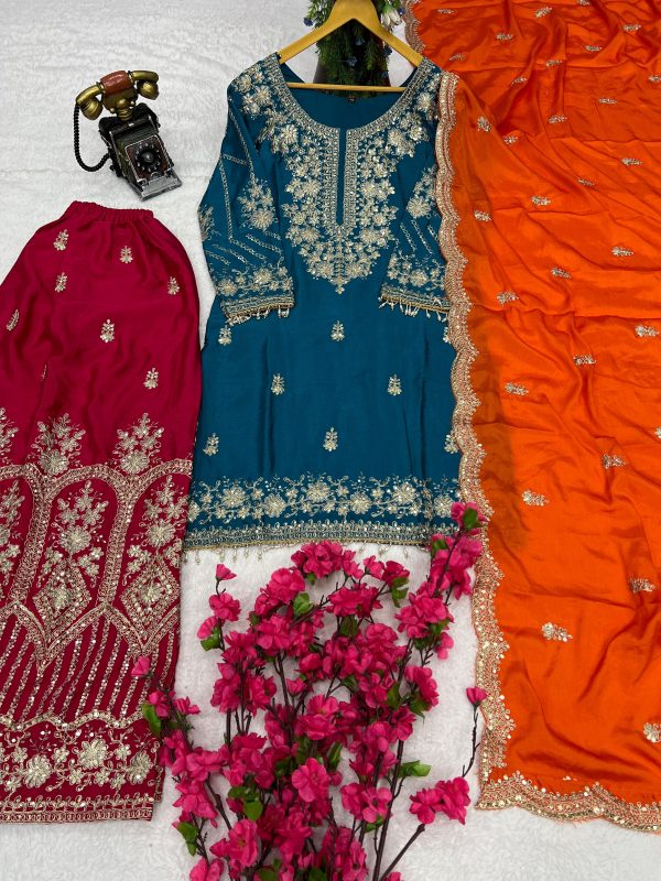 KAVYA FAB KF 3167 TRENDING PLAZZO SUITS WHOLESALE