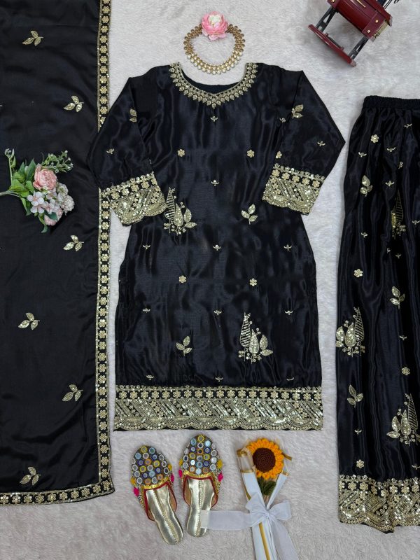 KD FASHION 1515 A DESIGNER PLAZZO SUITS WHOLESALE