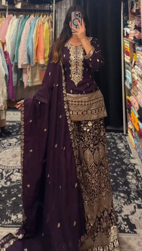 KD FASHION 1519 B DESIGNER PLAZZO SUITS ONLINE