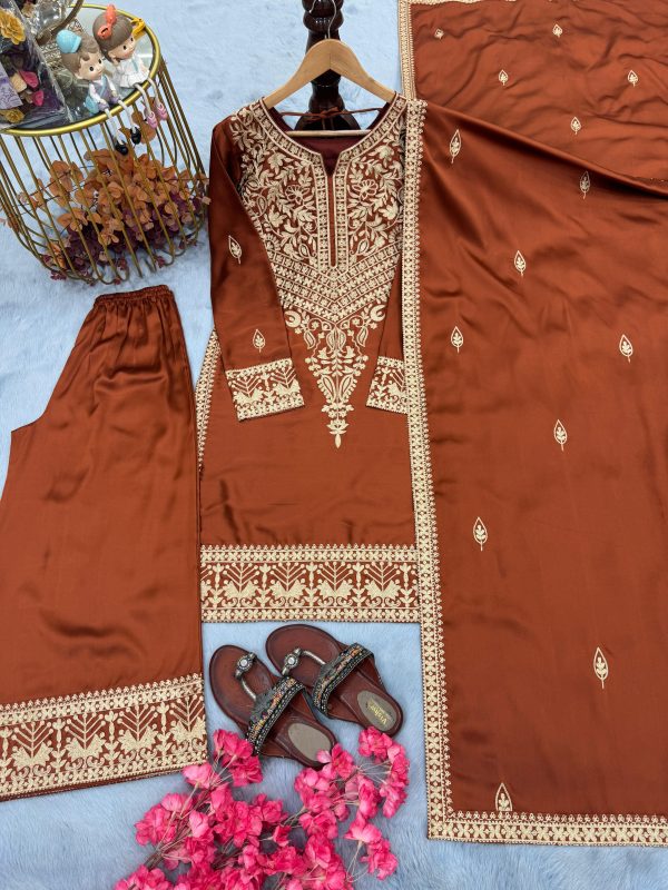 LADY LOOK 016 TRENDING PLAZZO SUITS WHOLESALE