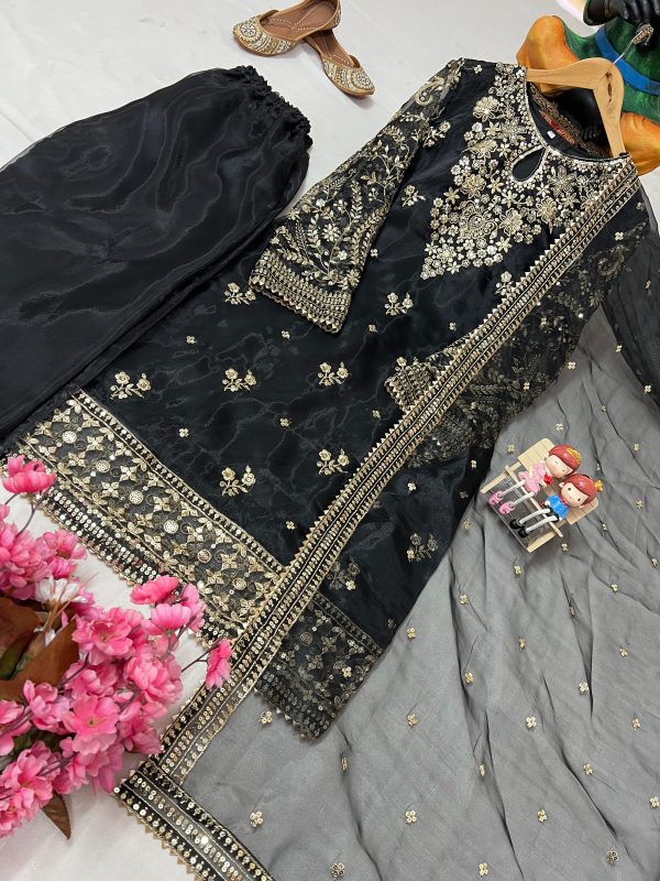 LC 1371 D DESIGNER PLAZZO SUITS WHOLESALE