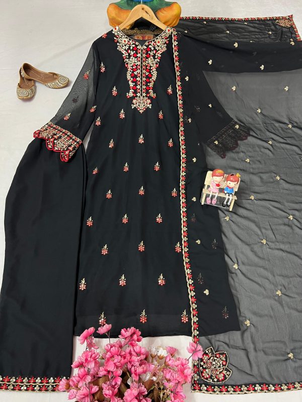 LC 1375 DESIGNER GEORGETTE SUITS WHOLESALE