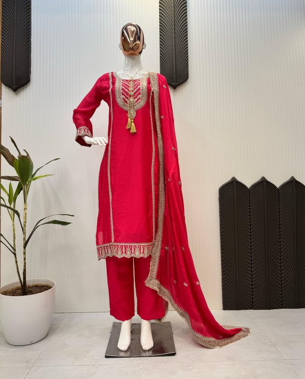 LG 1921 DESIGNER FANCY PURE CHINON SALWAR SUITS