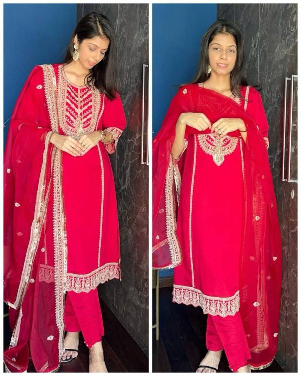 LG 1921 DESIGNER FANCY PURE CHINON SALWAR SUITS