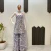 LG 1945 G TRENDING HULTER NECK KURTA AND PLAZZO SET