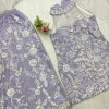 LG 1945 G TRENDING HULTER NECK KURTA AND PLAZZO SET