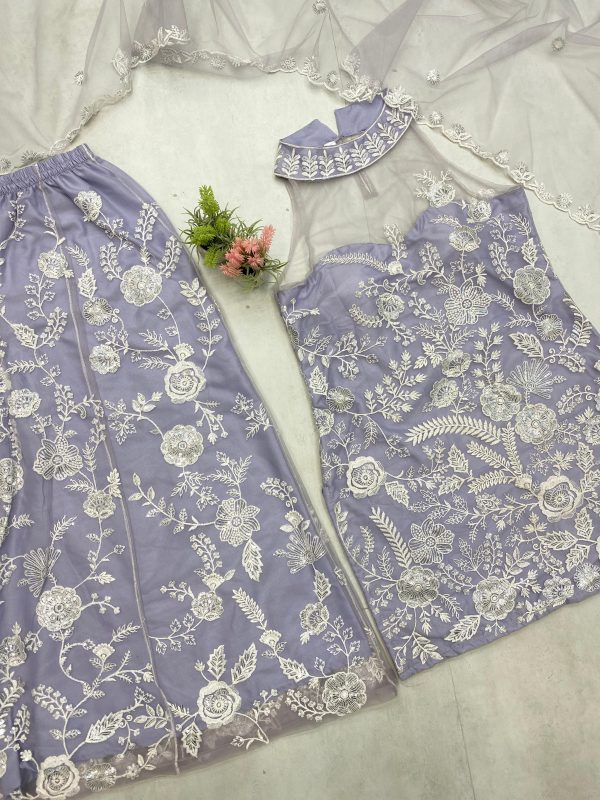 LG 1945 G TRENDING HULTER NECK KURTA AND PLAZZO SET