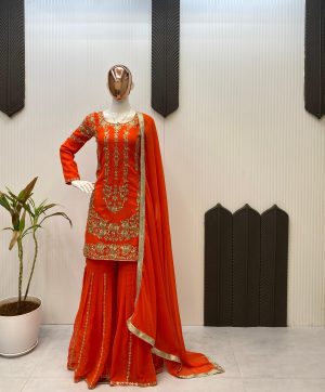LG 1964 B DESIGNER SHARARA SUITS WHOLESALE