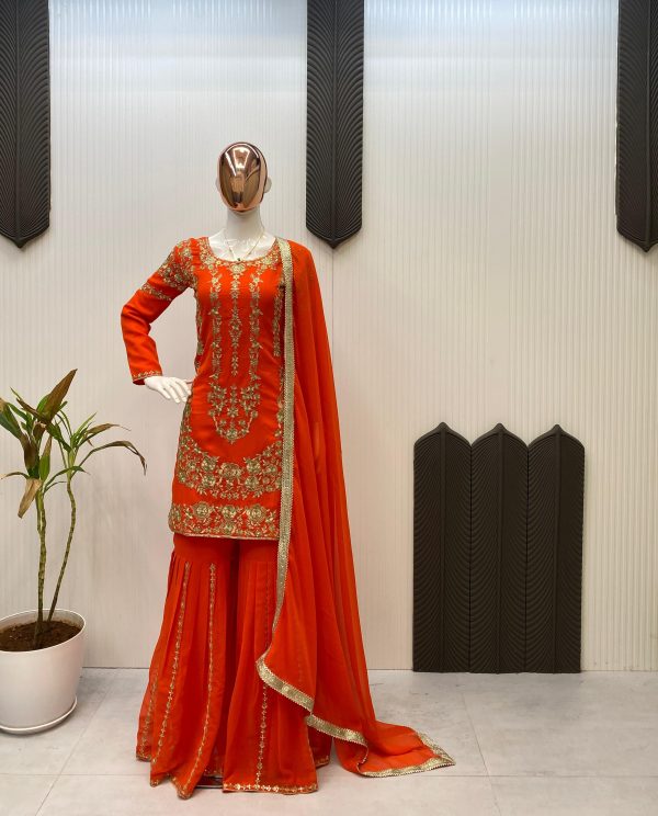 LG 1964 B DESIGNER SHARARA SUITS WHOLESALE