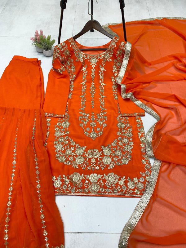 LG 1964 B DESIGNER SHARARA SUITS WHOLESALE
