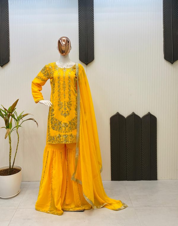 LG 1964 C DESIGNER SHARARA SUITS WHOLESALE