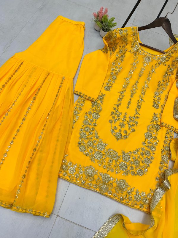 LG 1964 C DESIGNER SHARARA SUITS WHOLESALE