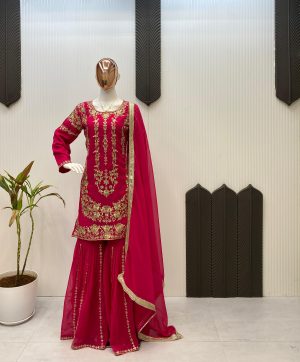 LG 1964 D DESIGNER SHARARA SUITS WHOLESALE