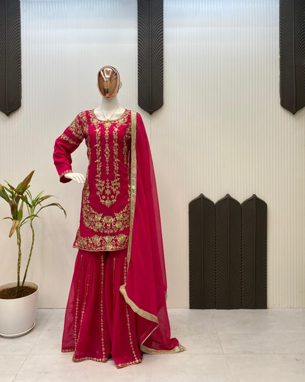 LG 1964 D DESIGNER SHARARA SUITS WHOLESALE