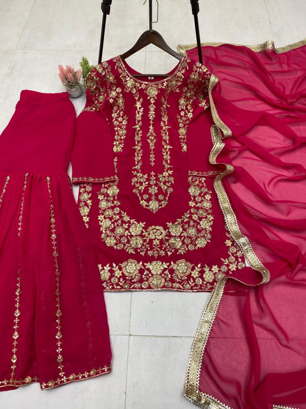 LG 1964 D DESIGNER SHARARA SUITS WHOLESALE