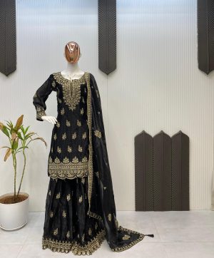 LG 1975 DESIGNER AND ELEGANCE PLEATED PLAZZO SUIT