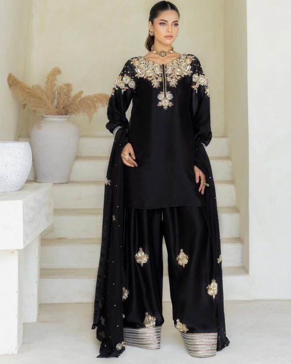 LG 1978 EXCLUSIVE DESIGNER CRAPE SILK PLAZZO SUITS