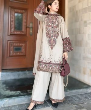 LG 1996 DESIGNER WEAR PLAZZO SUIT IN THREE PIECE